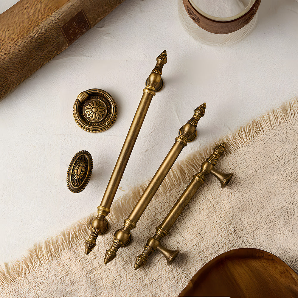 Antique Bronze Solid Brass Cupboard Handles & Cabinet Knobs
