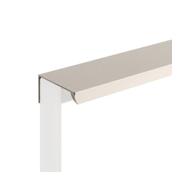 Gray Aluminium Kitchen Cabinet Profile Edge Pull Handles