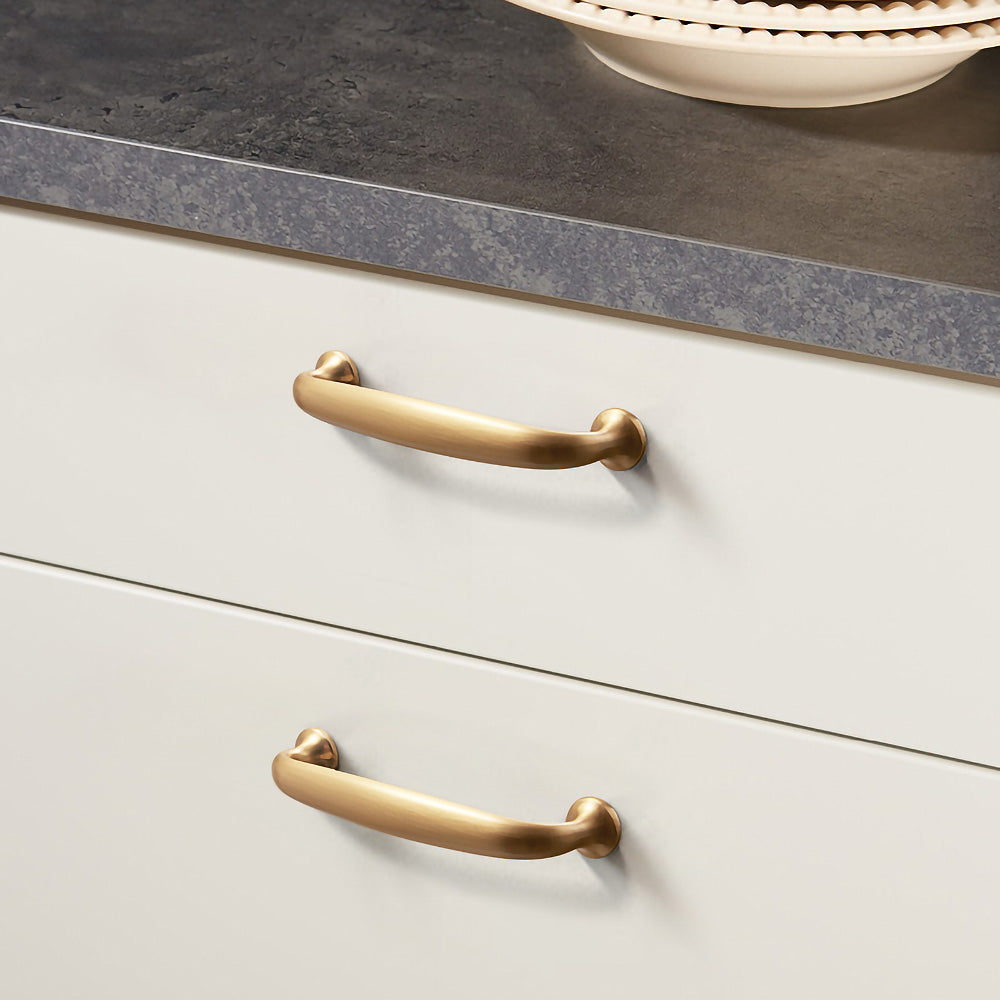 Classic Gold Bow Kitchen Drawer Cabinet Handles