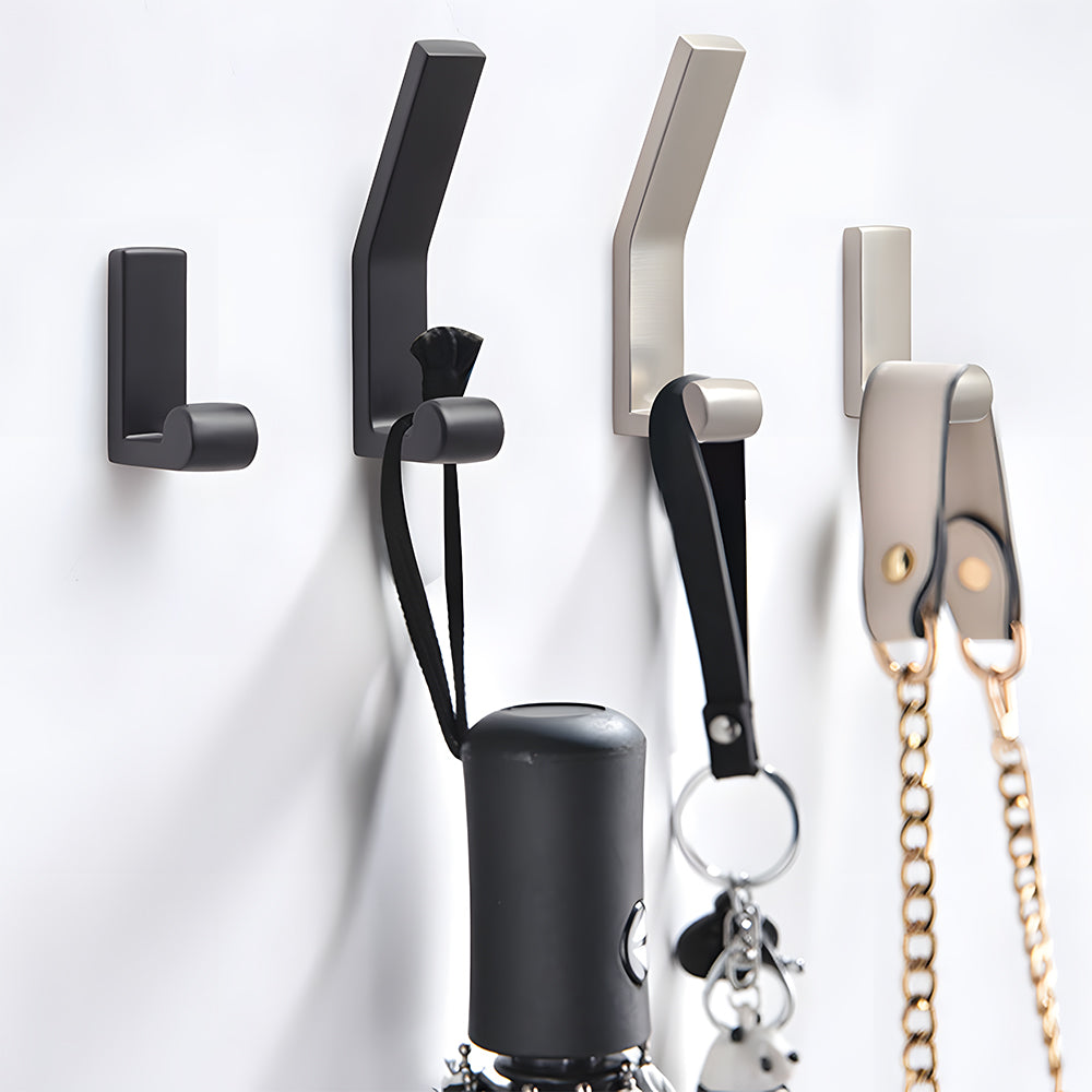 Modern Black & Silver Metal Wall Hook