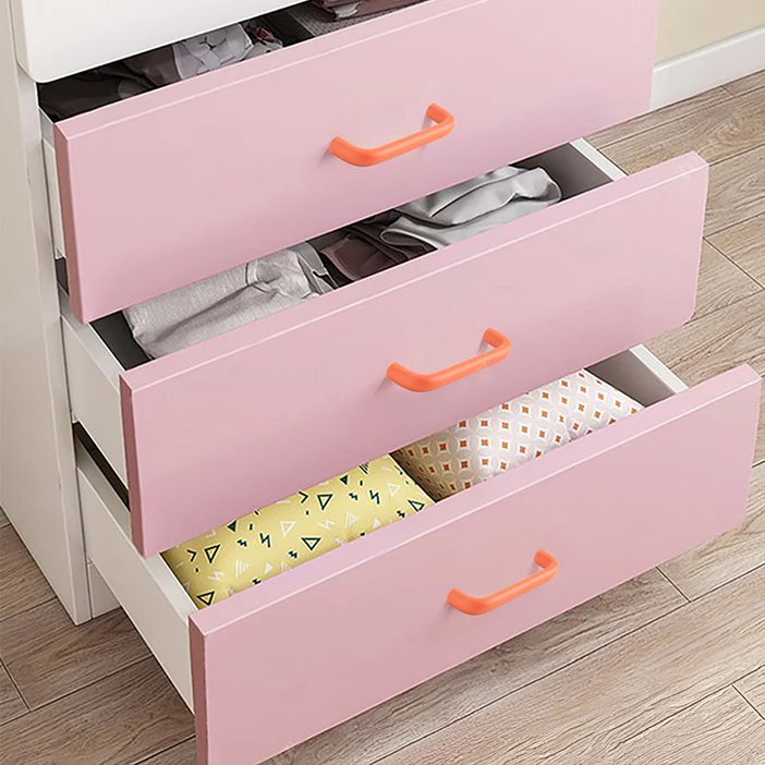 Orange Macaron Wardrobe Handles For Children's Room