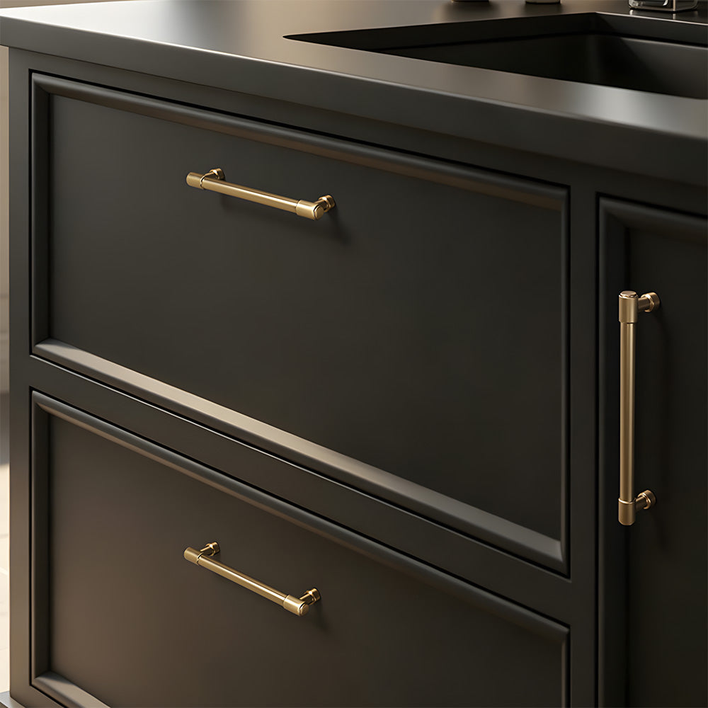 Champagne Gold Kitchen Cupboard Handles & Drawer Pulls