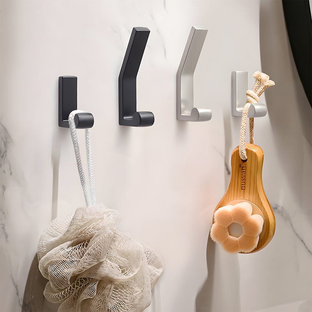 Modern Black & Silver Metal Wall Hook