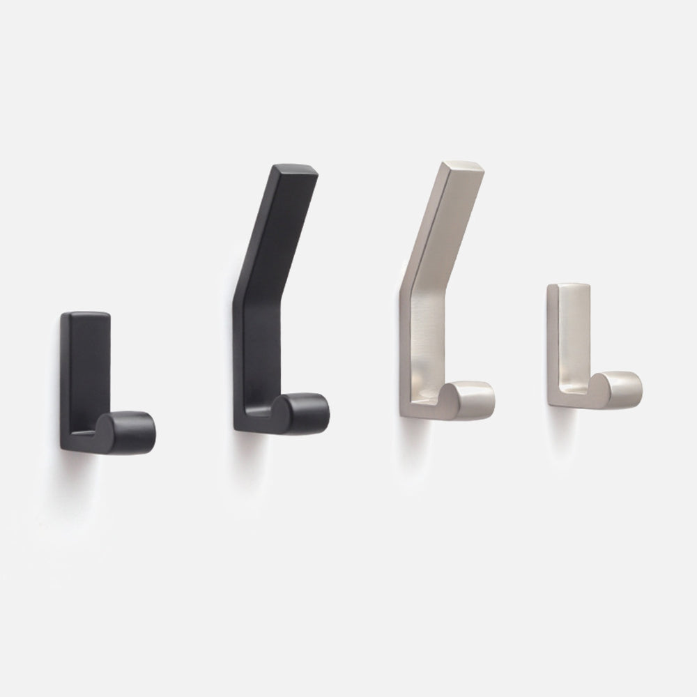 Modern Black & Silver Metal Wall Hook