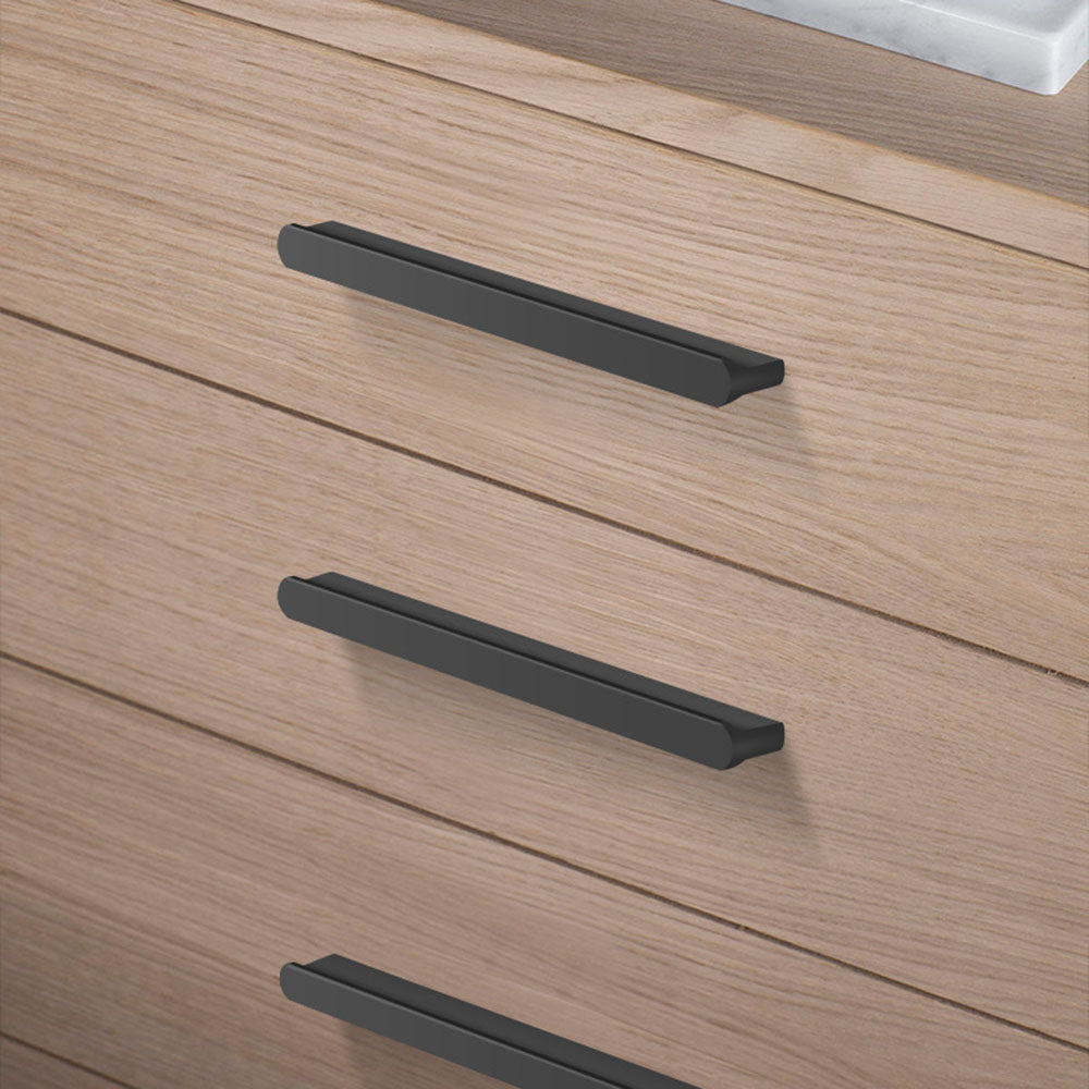 Modern Black Aluminum Alloy Colorful Cabinet Drawer Handles