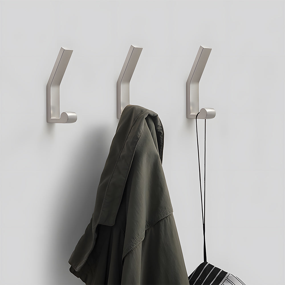 Modern Black & Silver Metal Wall Hook