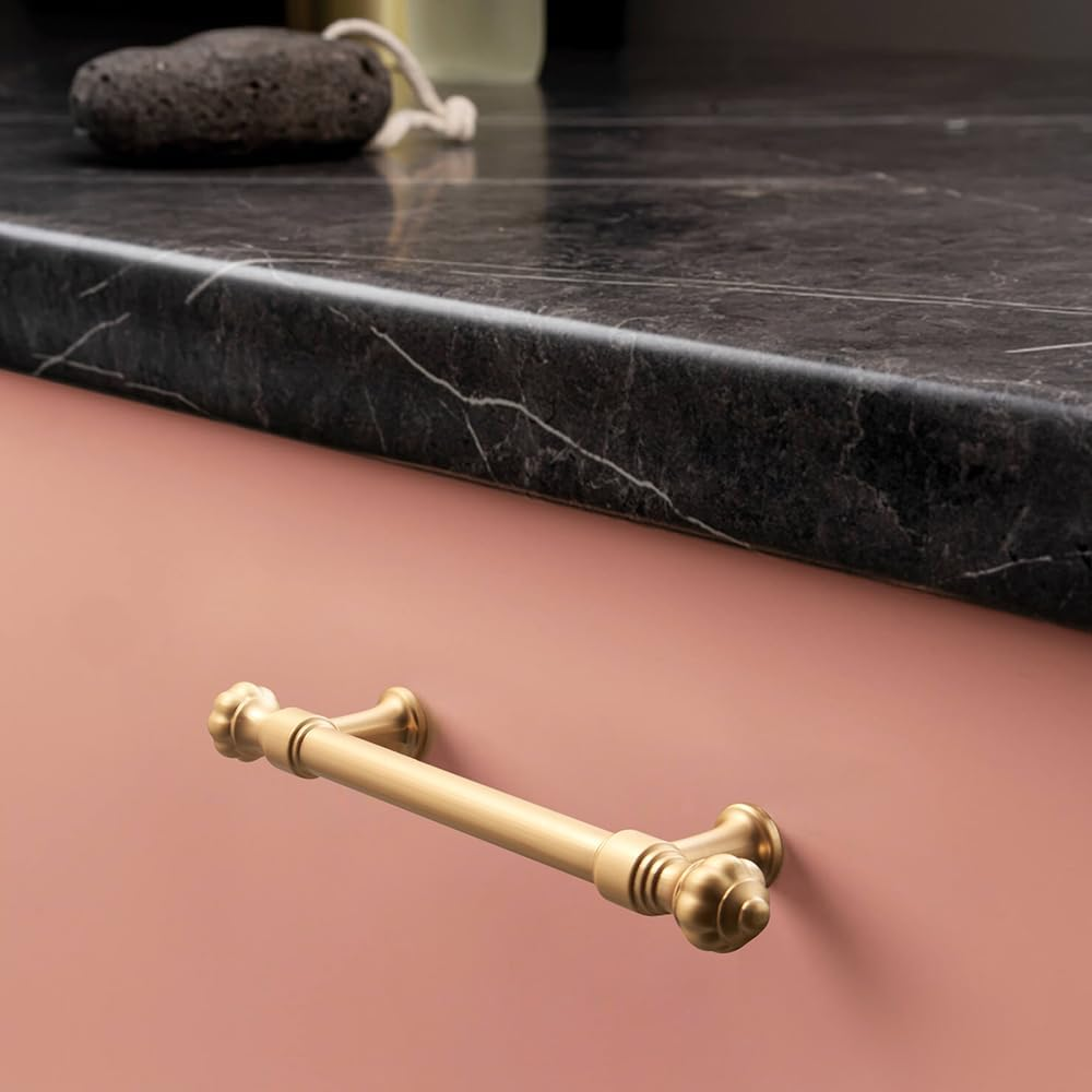 Gold Pumpkin Head Wardrobe Door Cabinet Handles