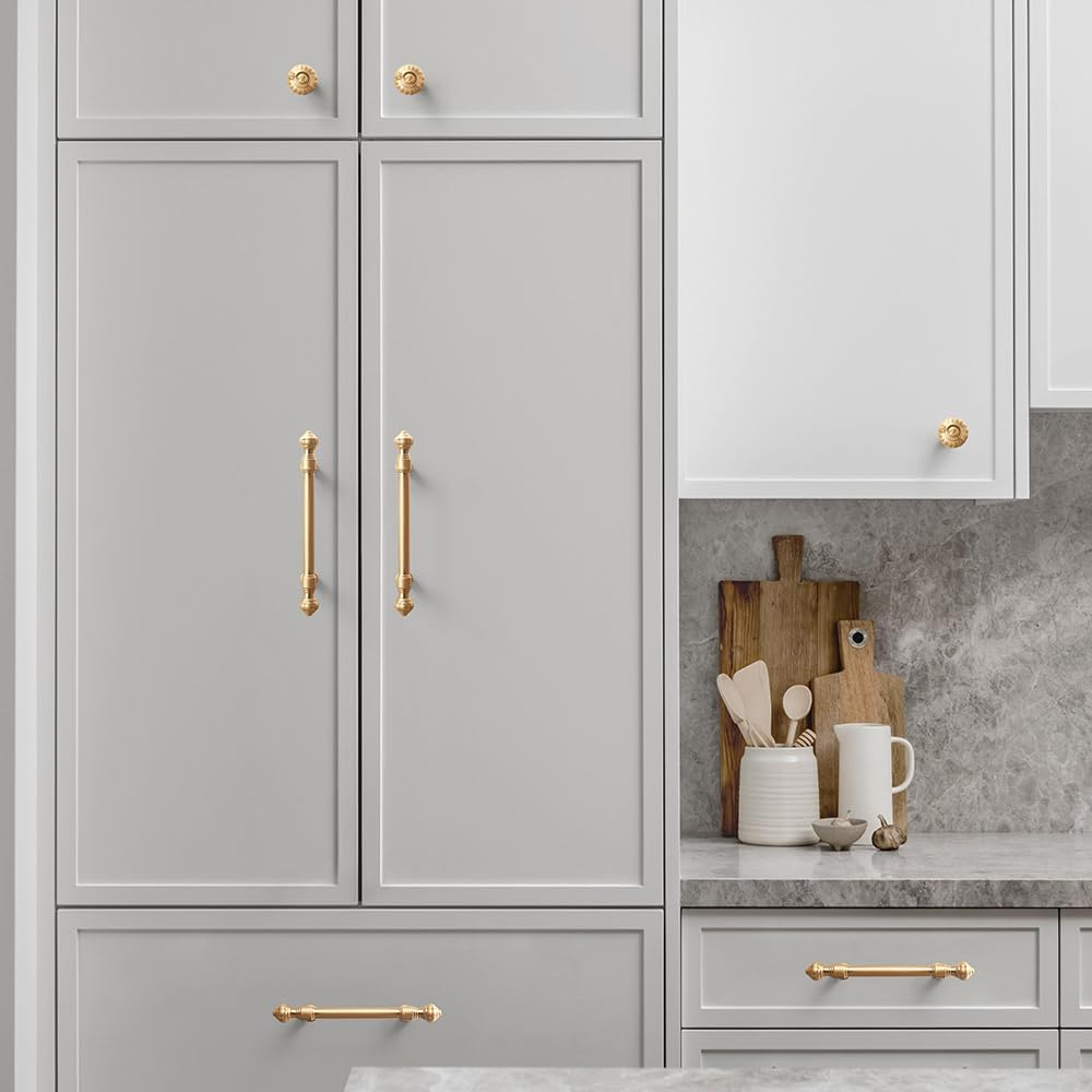 Gold Pumpkin Head Wardrobe Door Cabinet Handles