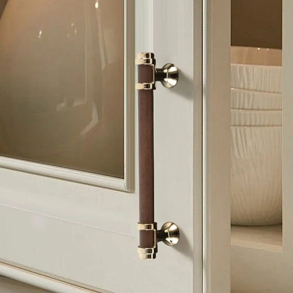 Solid Walnut Cabinet Handles Durable Wooden Drawer Pulls