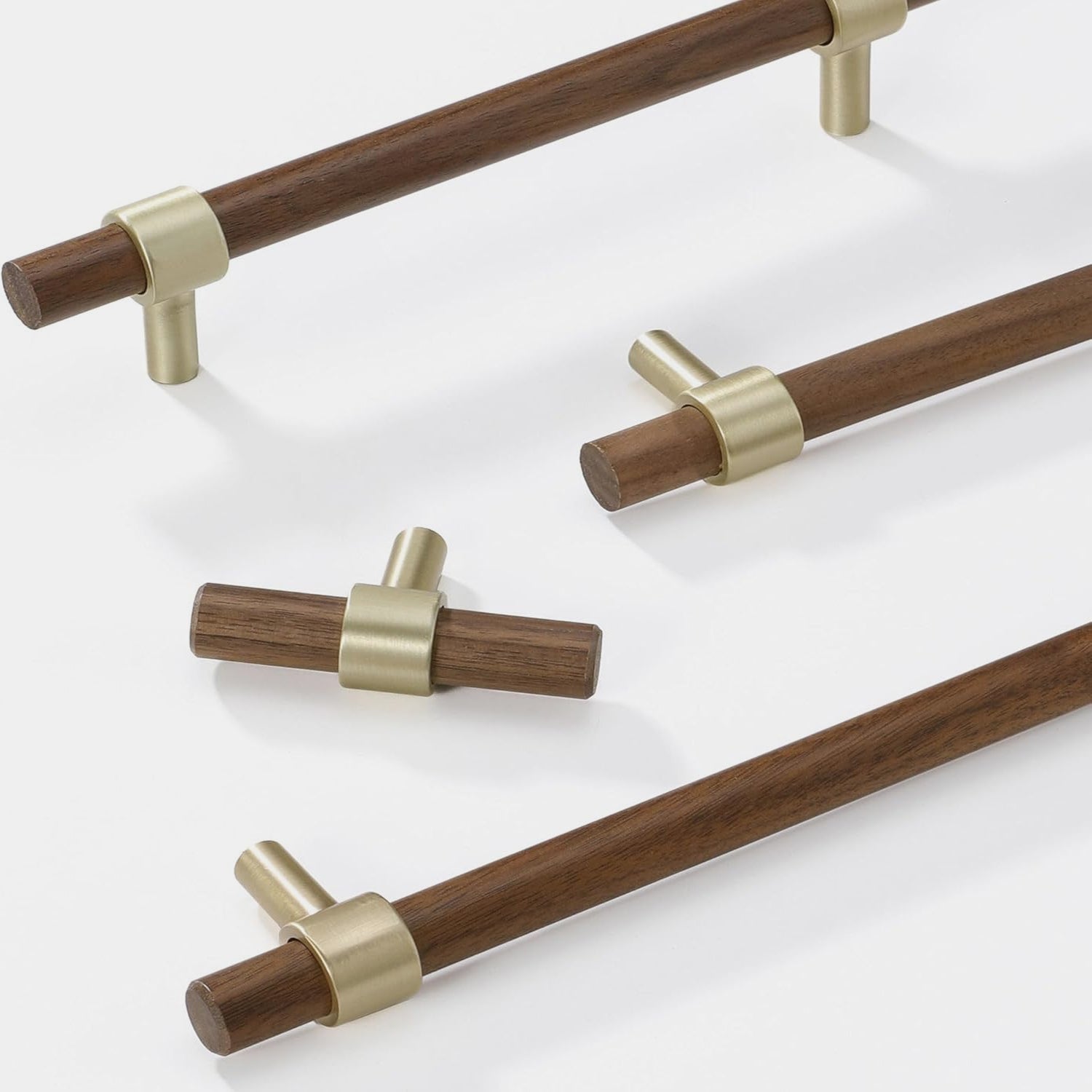Vintage Wooden Brass Kitchen Cabinet Pulls And Handles