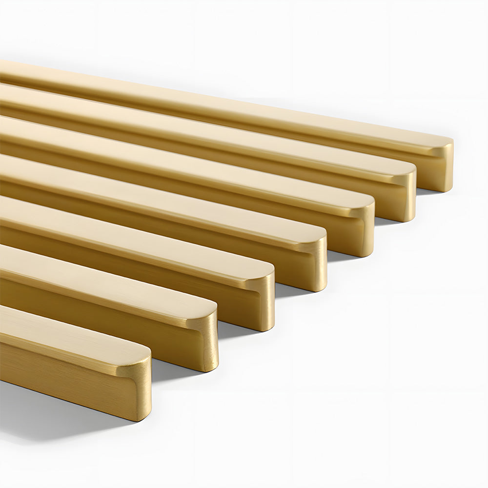 Gold Solid Brass Kitchen Cupboard Edge Pulls