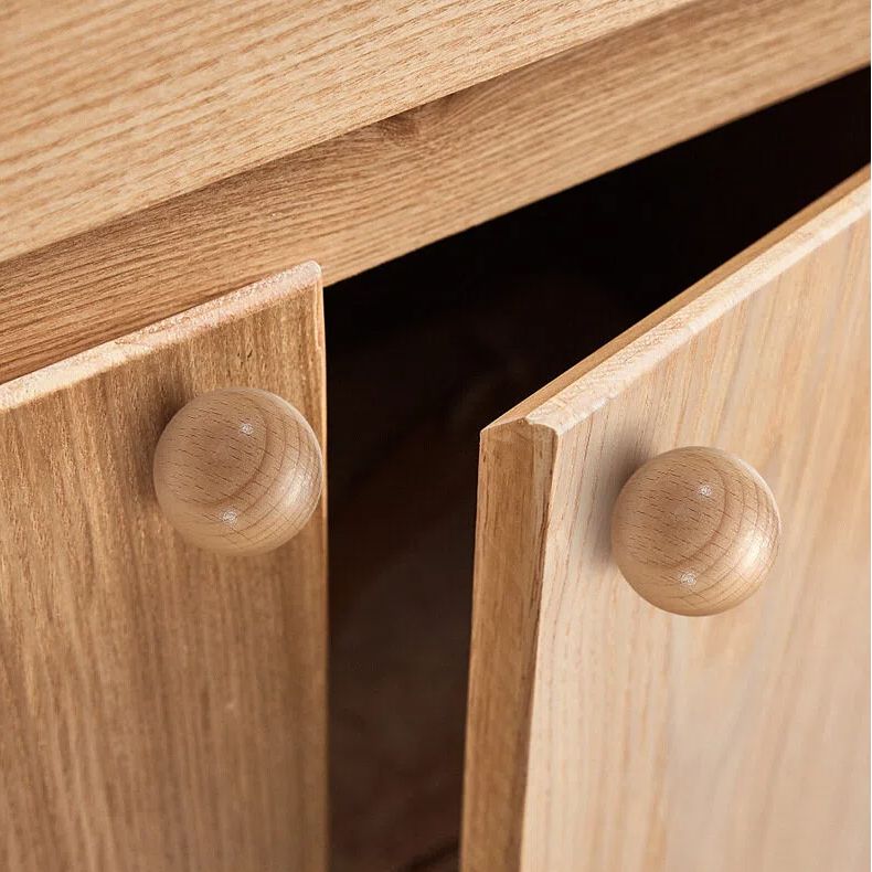 Modern Beech Cupboard Pulls for Kitchen