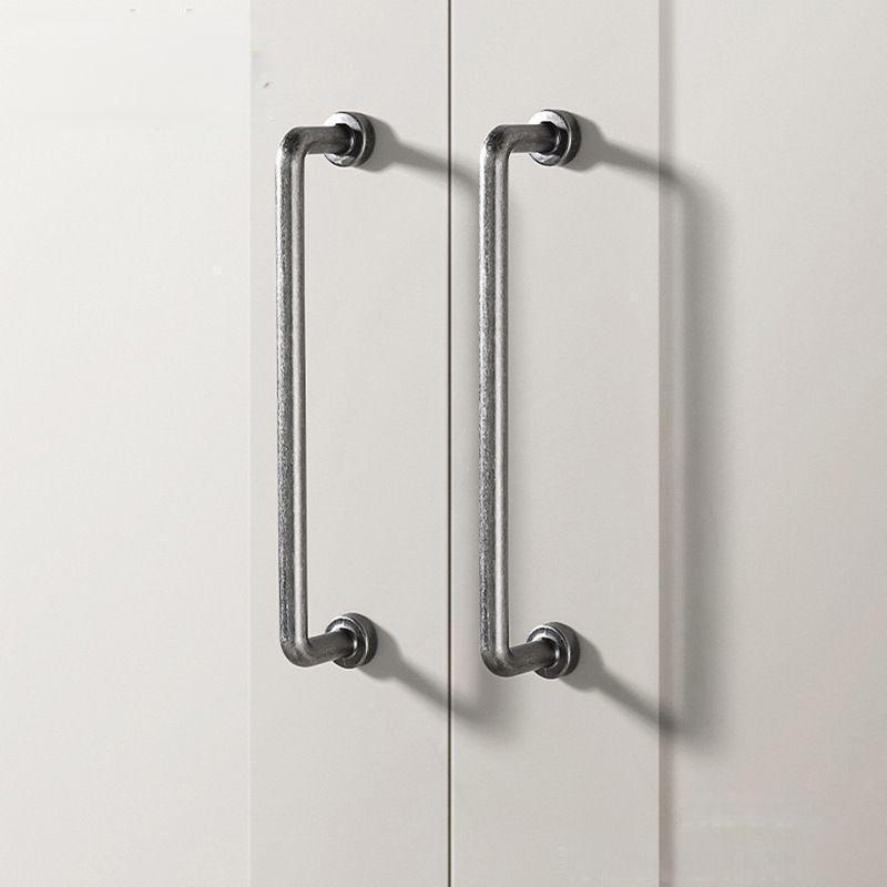 Antique Silver Solid Zinc Alloy Cabinet Cupboard Handles