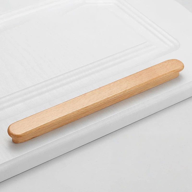 Modern Beech Cupboard Pulls for Kitchen