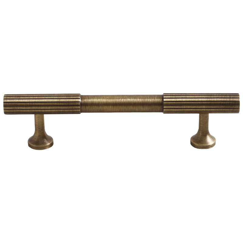 Luxury Stripe Pure Copper Antique Bronze Cabinet Handles