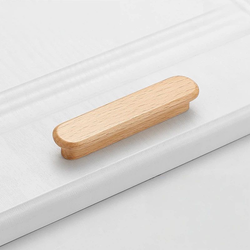 Modern Beech Cupboard Pulls for Kitchen