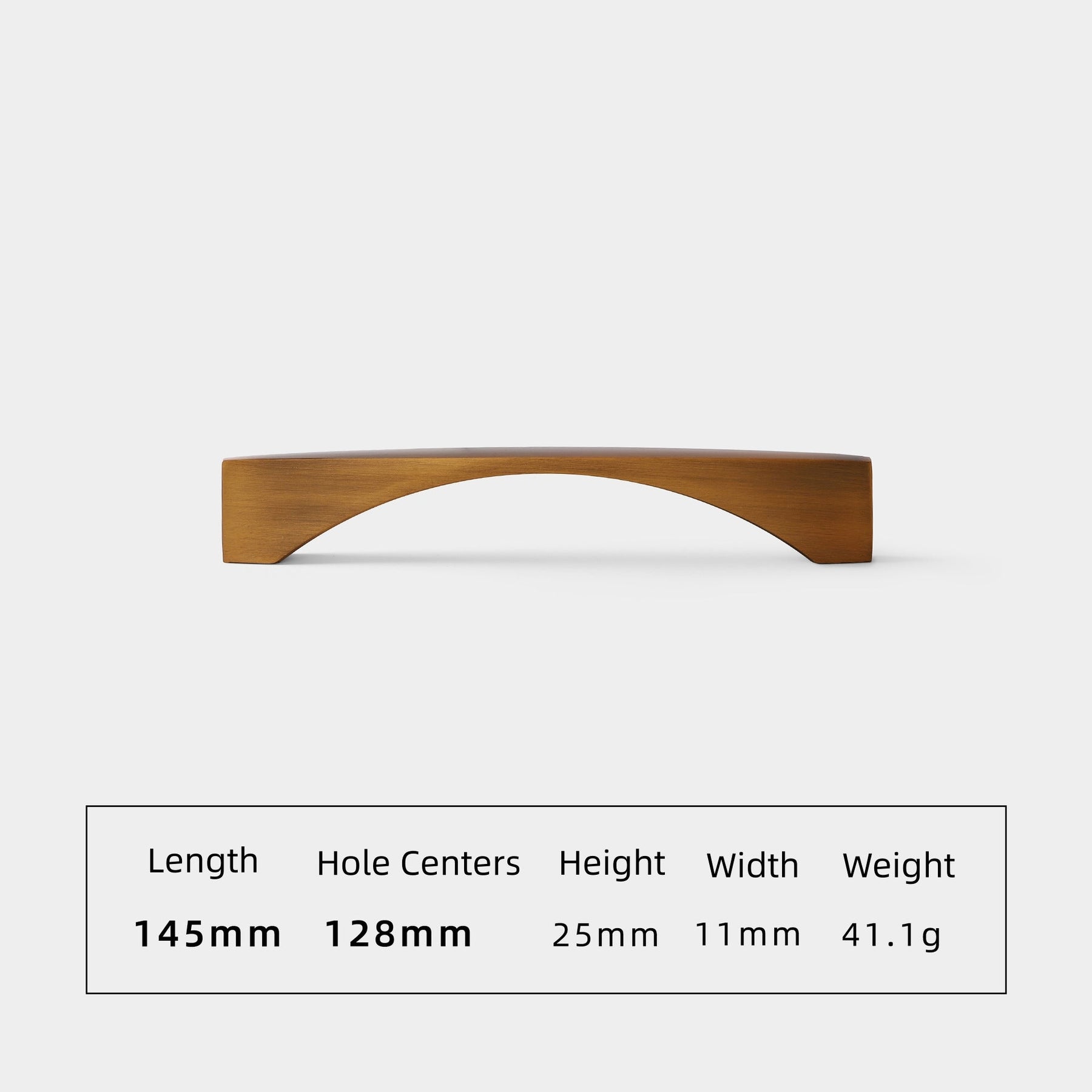 Aluminum Alloy Brushed Brass Bow Pull  Cabinet Handles for Kitchen