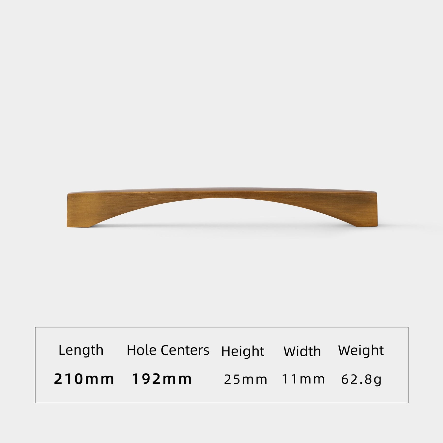 Aluminum Alloy Brushed Brass Bow Pull  Cabinet Handles for Kitchen
