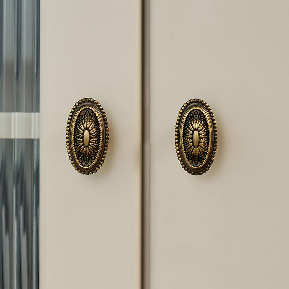 Antique Bronze Solid Brass Cupboard Handles & Cabinet Knobs