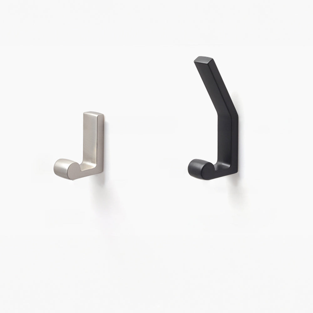 Modern Black & Silver Metal Wall Hook