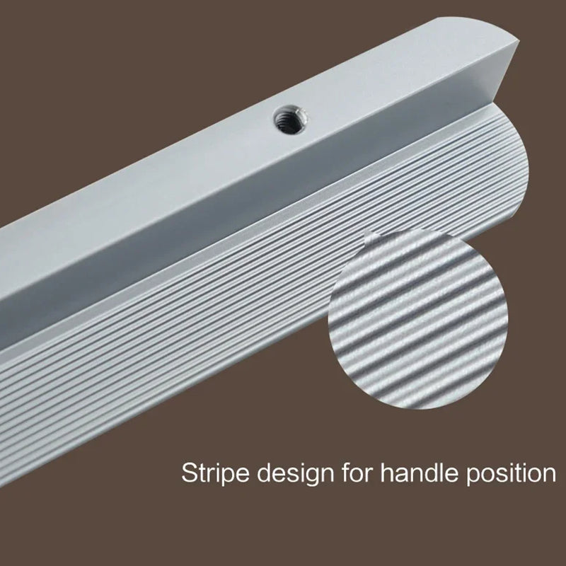 Gray Aluminum Alloy Cabinet Handles Cupboard Drawer Door Pulls