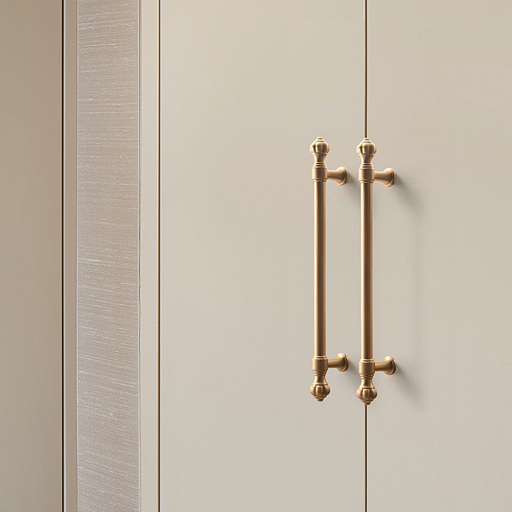 Gold Pumpkin Head Wardrobe Door Cabinet Handles