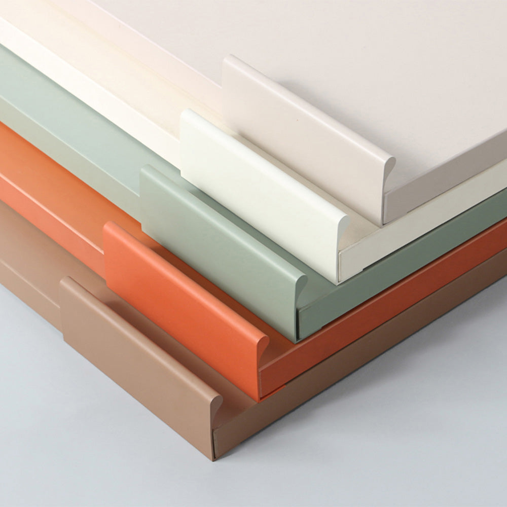 Colorful Invisible Edge Pull Handles Aluminum Drawer Wardrobe Pulls