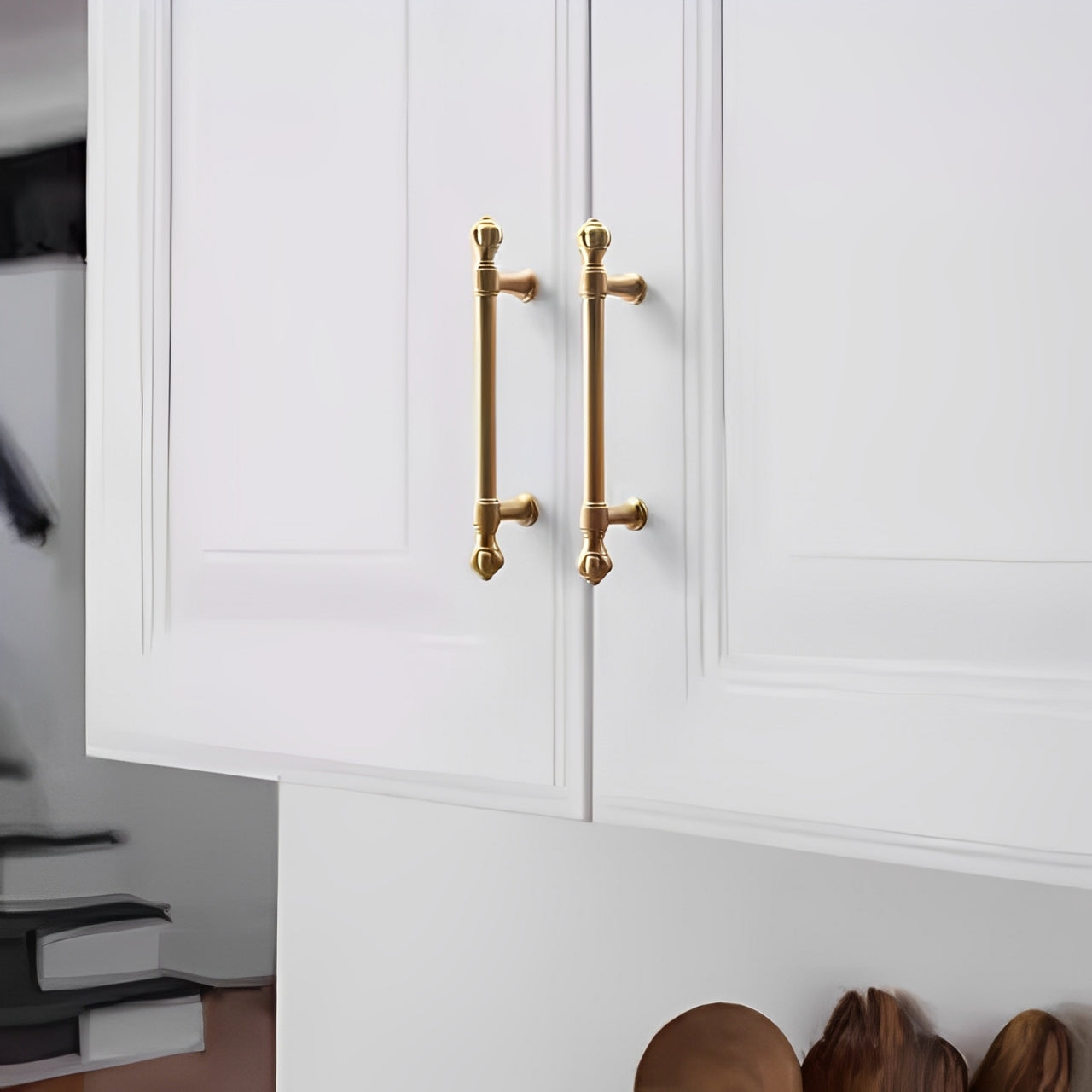Gold Pumpkin Head Wardrobe Door Cabinet Handles