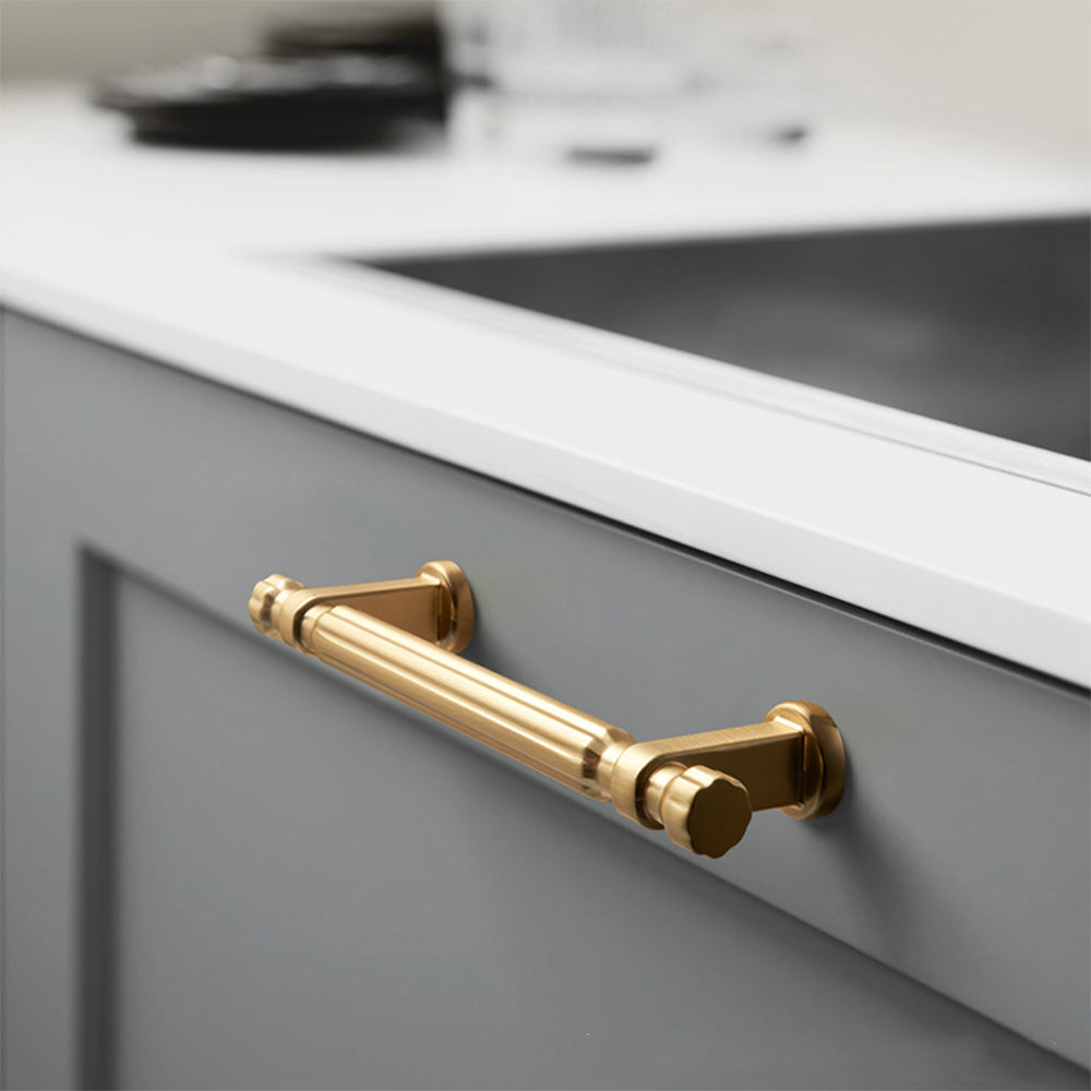 Modern Gold Bar Cabinet Drawer Pull Handles