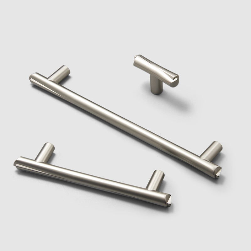 Contemporary Zinc Alloy Cabinet Handles and Drawer Pulls T Bar Knobs