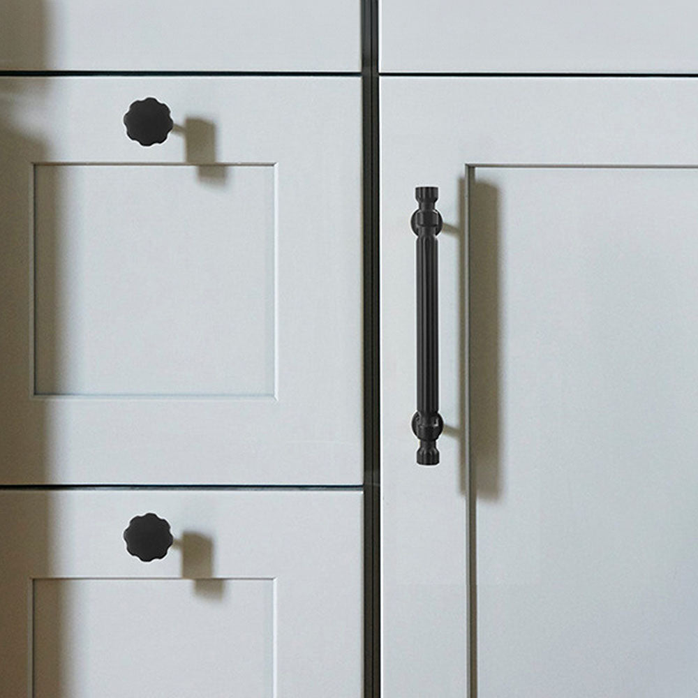 Black Contemporary Kitchen Cabinet Handles Pulls