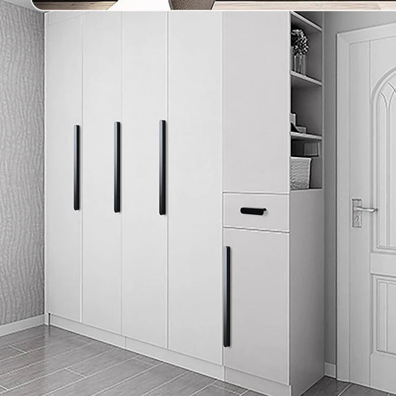 Black Aluminum Alloy Cabinet Handles Cupboard Drawer Door Pulls