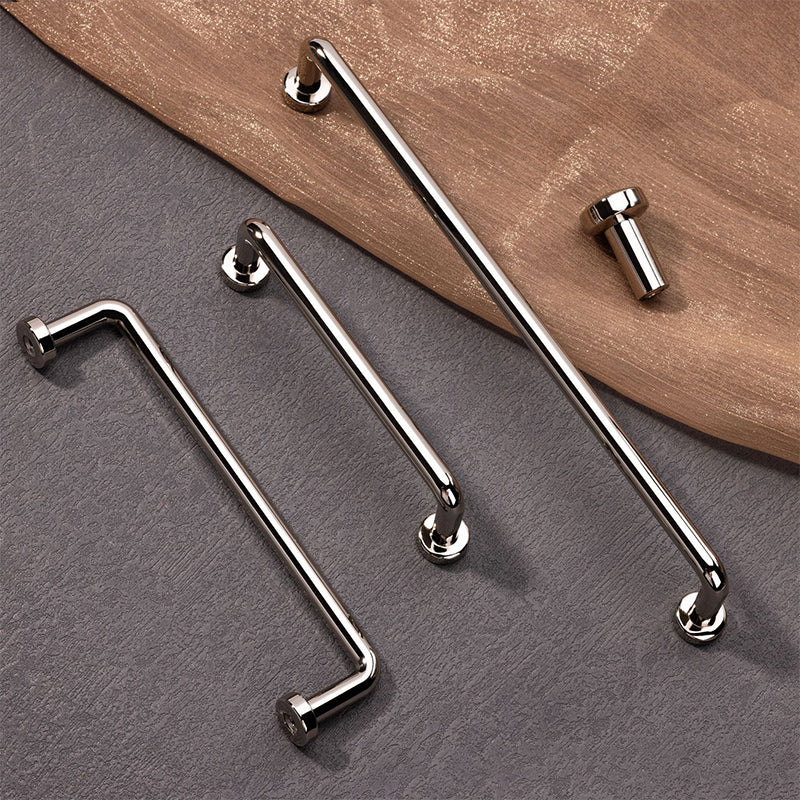 Chrome Zinc Alloy Cabinet Handles Wardrobe Cupboard Drawer Pulls