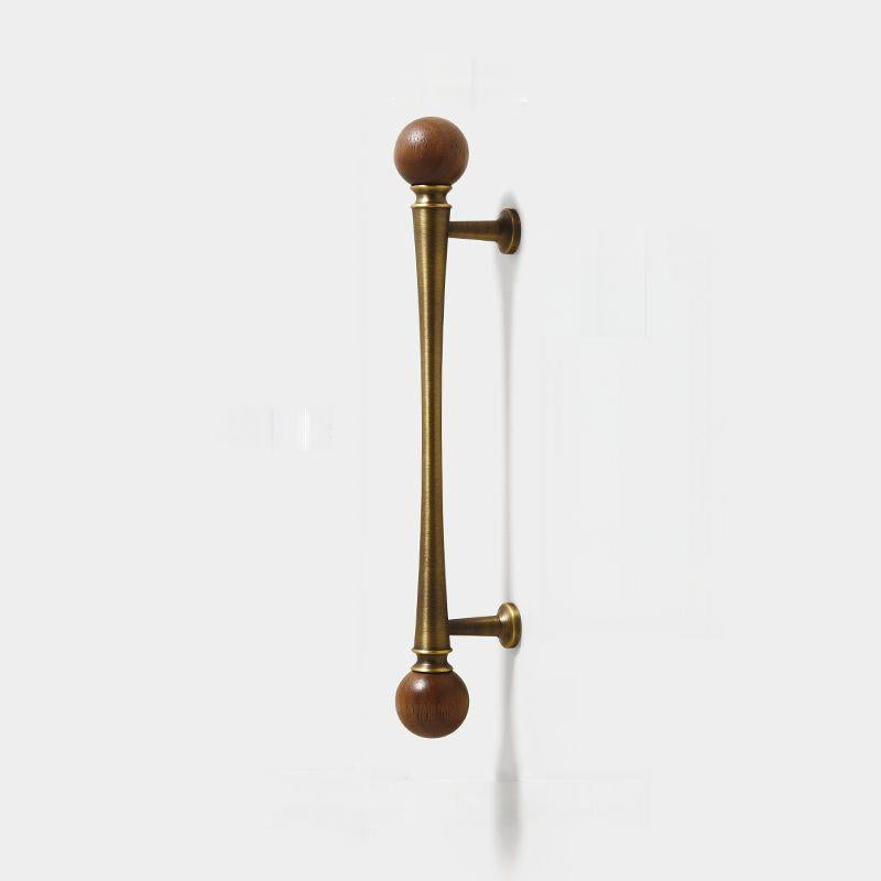 Retro Antique Bronze Walnut Brass Cabinet Handles For Kitchen