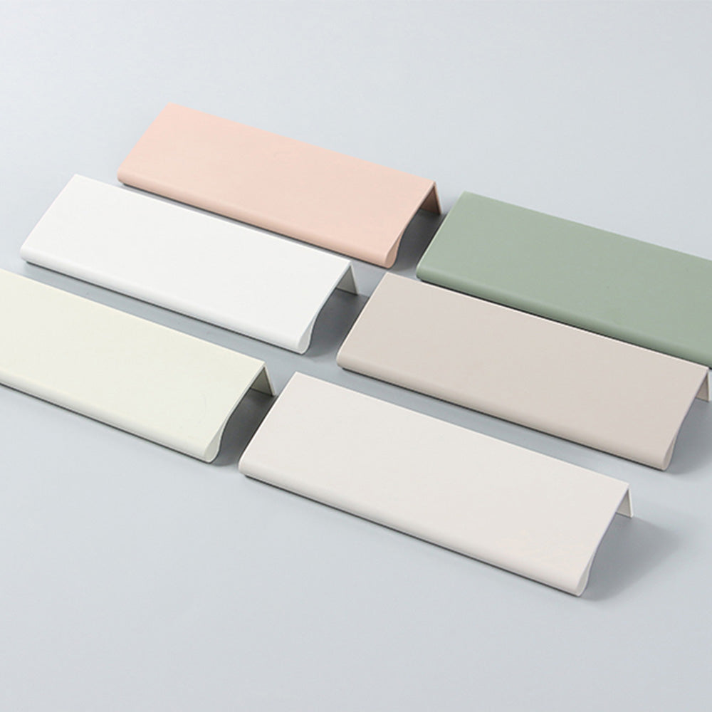 Colorful Invisible Edge Pull Handles Aluminum Drawer Wardrobe Pulls