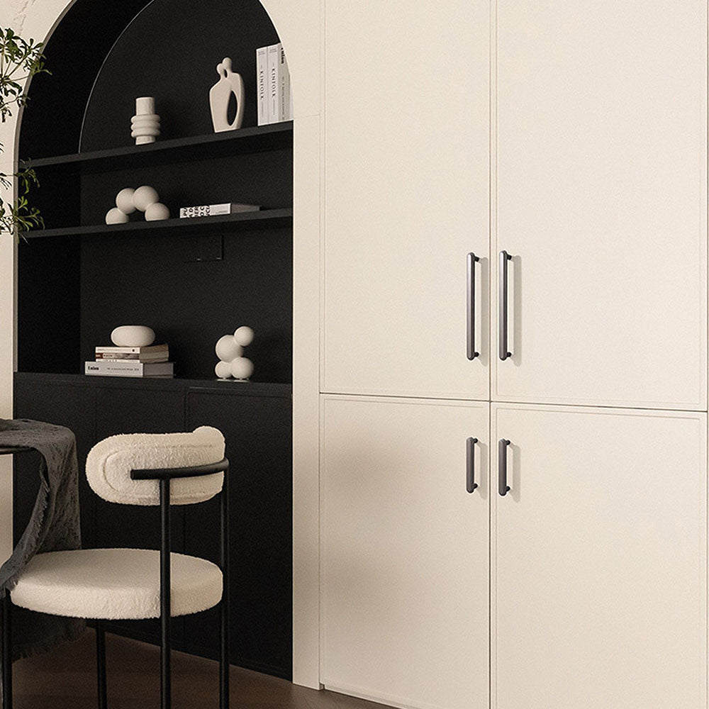 High-End Minimalist Zinc Alloy Solid Drawer Handles and Round Knobs