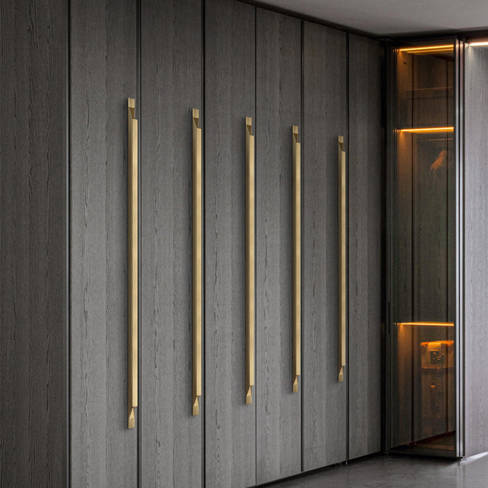 Brushed Gold Edge Cabinet Handle for Bathroom
