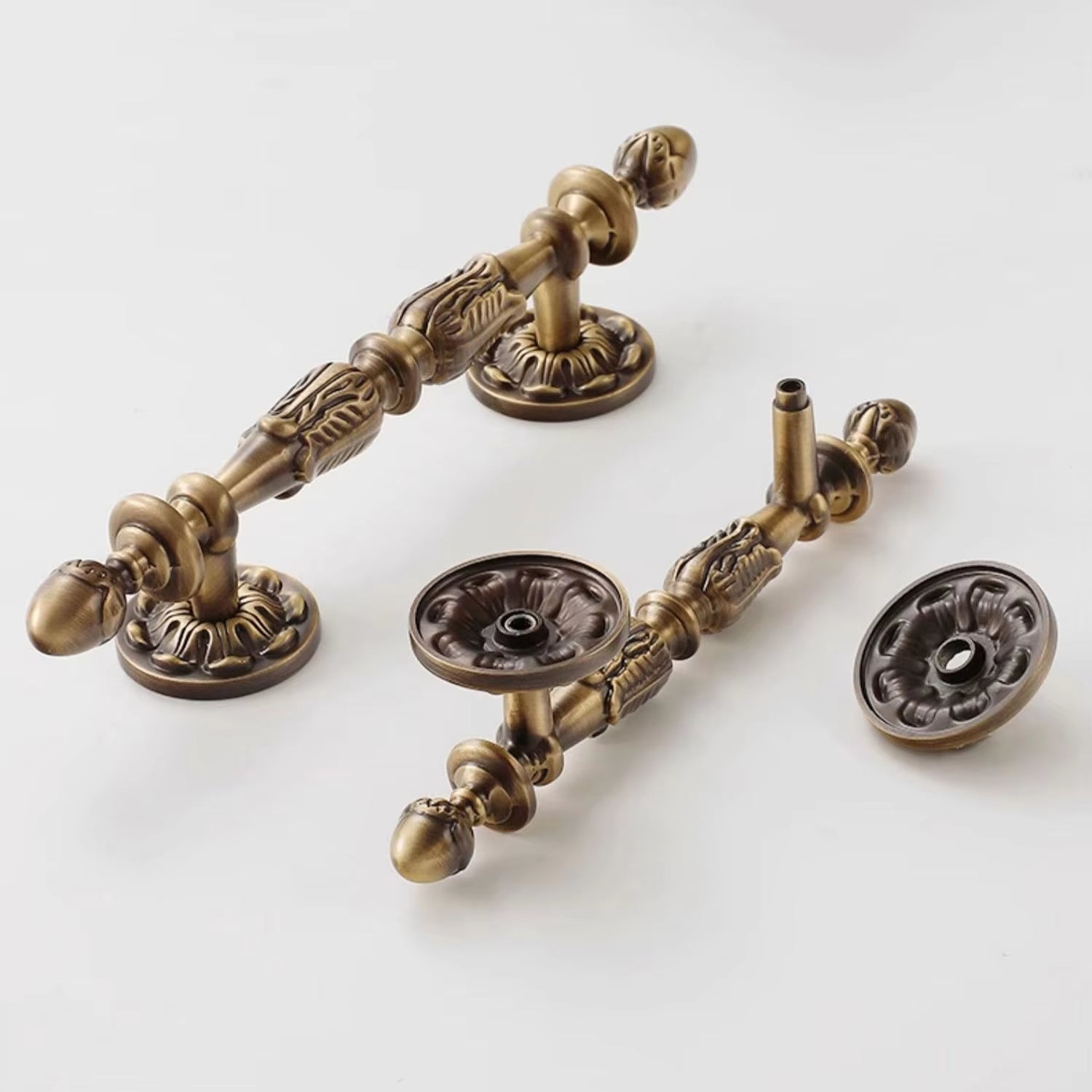 Antique Bronze French Luxury Cabinet Handles and Knobs Vintage Door Pulls