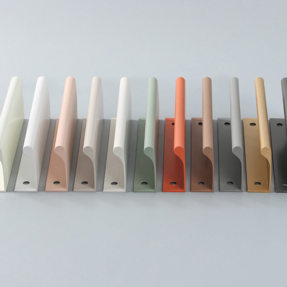 Colorful Invisible Edge Pull Handles Aluminum Drawer Wardrobe Pulls