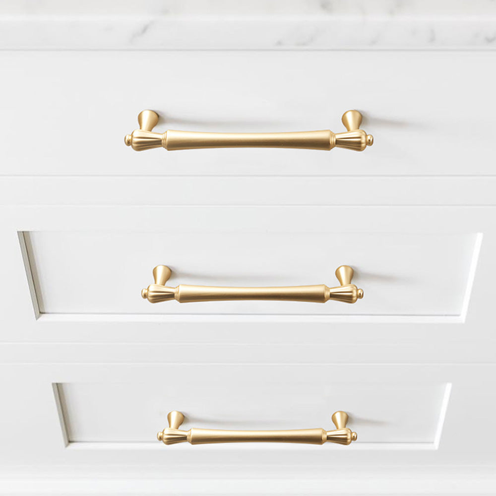Luxury Gold Bar Cabinet Handles Pulls For Kitchen Bathroom