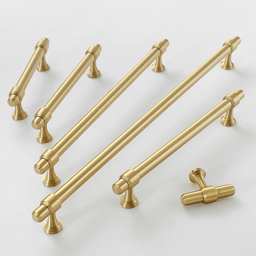 Gold Stain Finish Furniture Kitchen Cabinet T Bar Handles Pulls