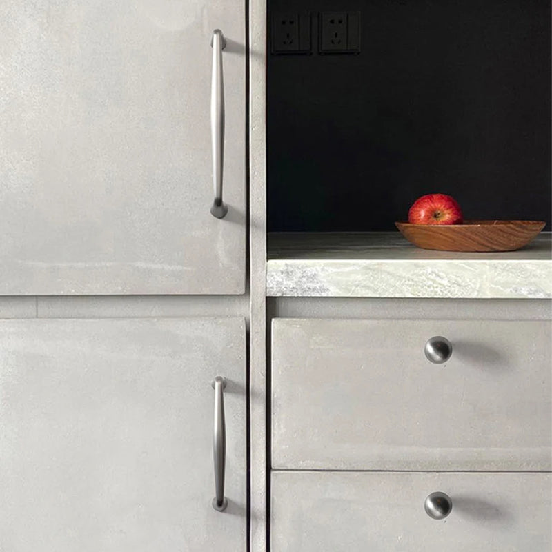Brushed Nickel Cabinet Handles Zinc Alloy Drawer Pulls