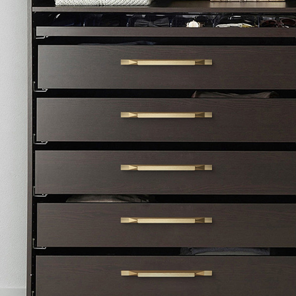 Brushed Gold Edge Cabinet Handle for Bathroom
