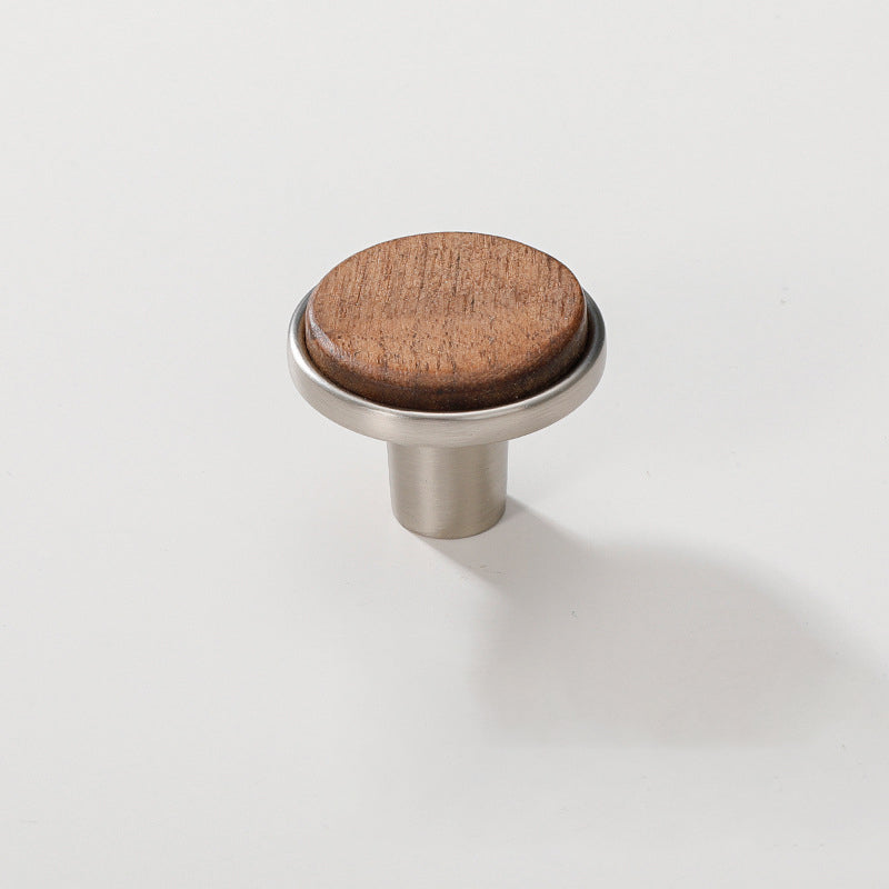 Matte Brushed Walnut Cabinet Handles and Zinc Alloy Drawer Pulls
