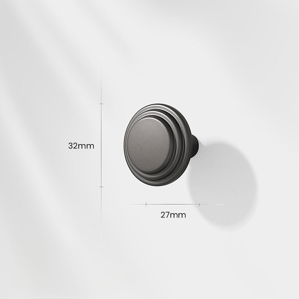 High-End Minimalist Zinc Alloy Solid Drawer Handles and Round Knobs