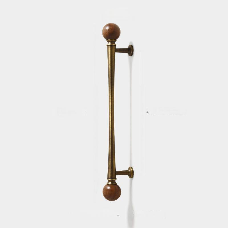 Retro Antique Bronze Walnut Brass Cabinet Handles For Kitchen