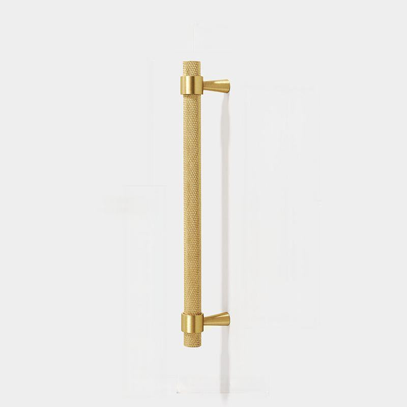 Retro Brass Gold Knurled Cabinet Drawer Handles For Kitchen
