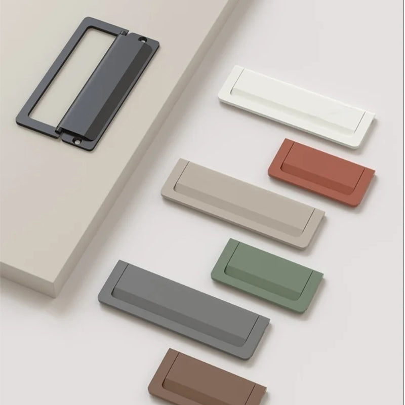 Modern Flip Cover Hidden Furniture Cabinet Handle for Wardrobe