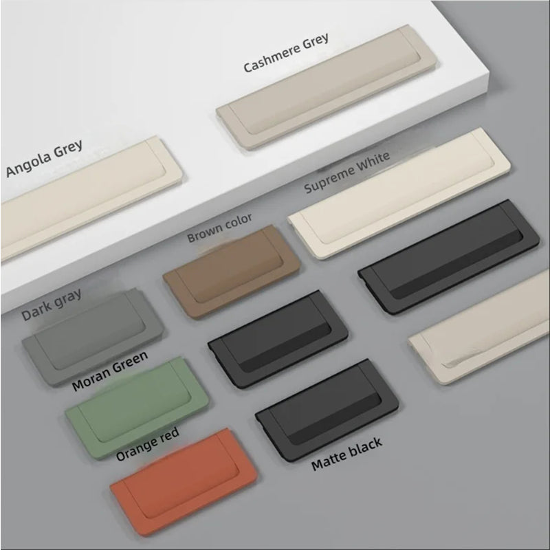 Modern Flip Cover Hidden Furniture Cabinet Handle for Wardrobe