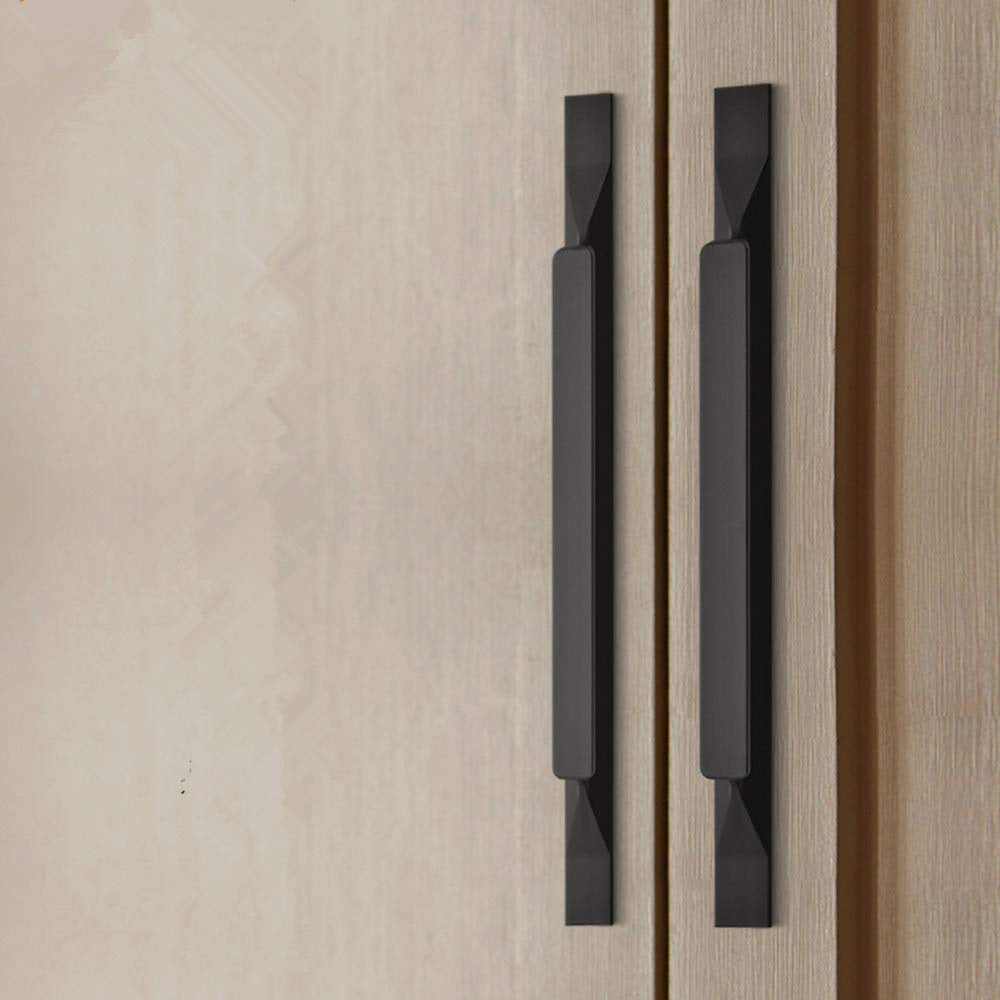 Matte Black Edge Cabinet Handle for Kitchen